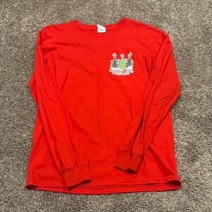 Gildan Kids Red Long Sleeve Tee